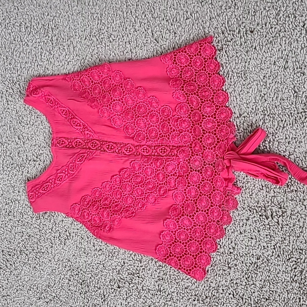 Lace Trim Cropped Tank